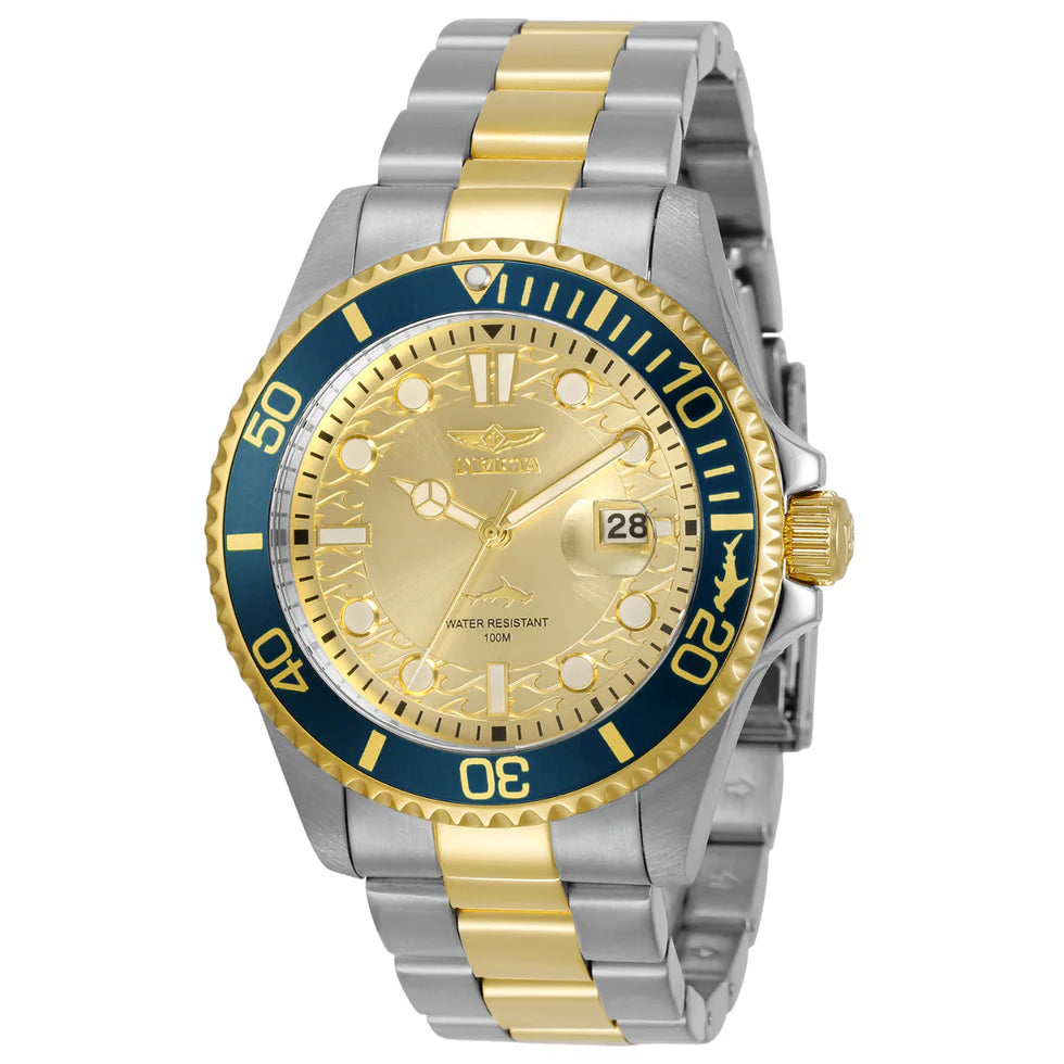 Invicta Pro Diver Currentwave Men’s Quartz Watch – 43mm Two-Tone Gold & Steel (Model 30022)