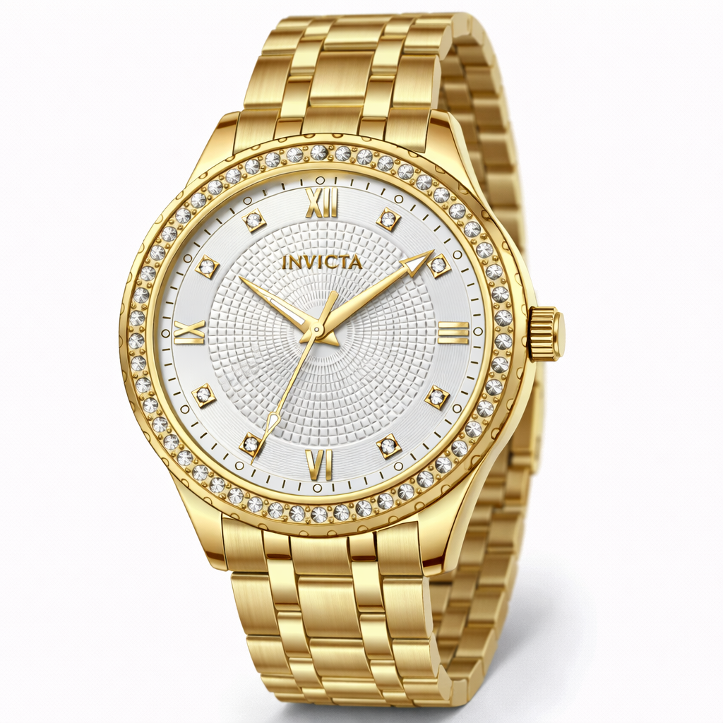 Invicta Wildflower Women’s Quartz Watch – 33mm Gold (Model 69220)