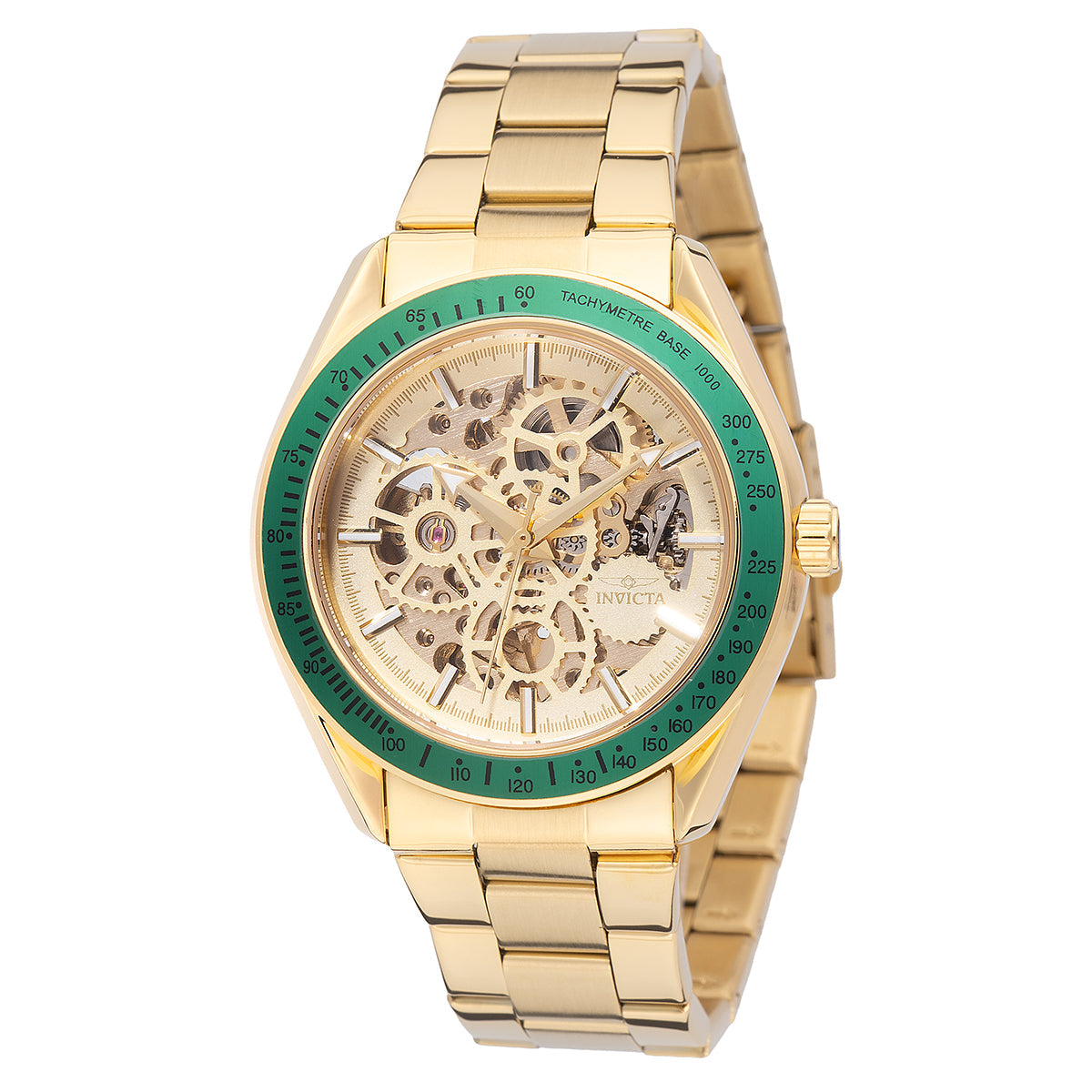 Invicta Objet D Art Excelsior Automatic Men’s Watch – 43mm Gold Skeleton Dial (Model 69453)