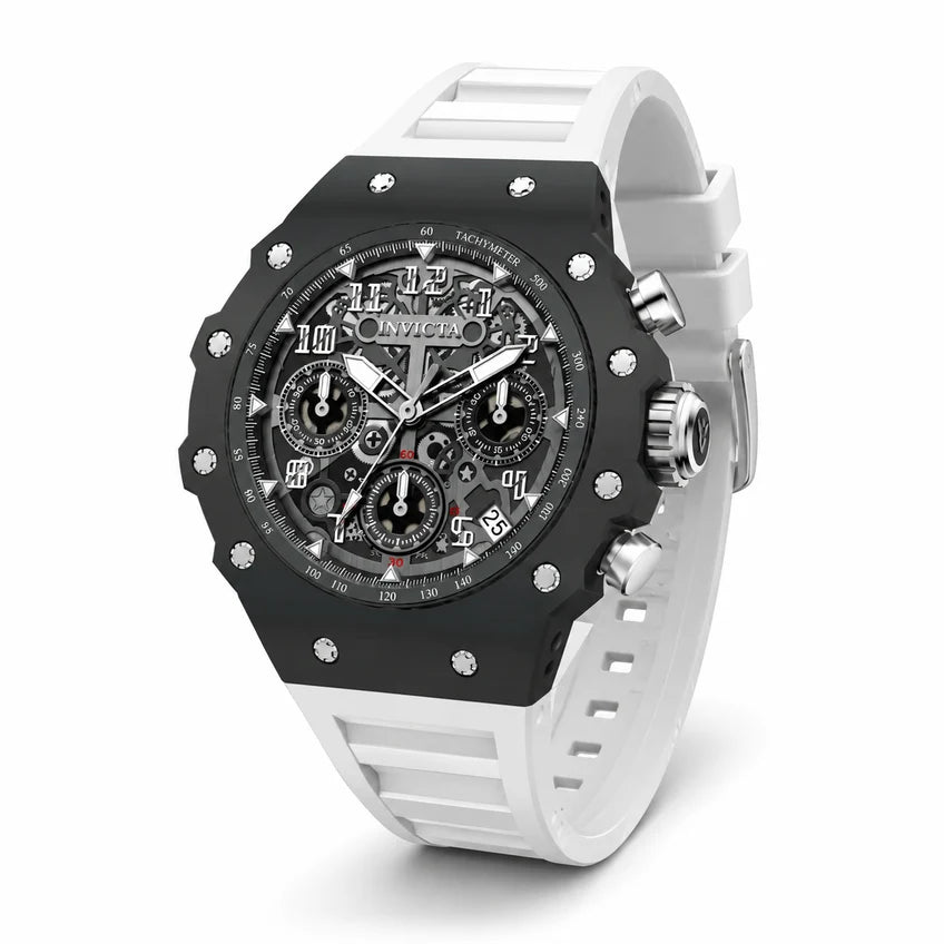 Invicta Racing Apexium Unisex Quartz Watch – 41mm White (Model 69618)