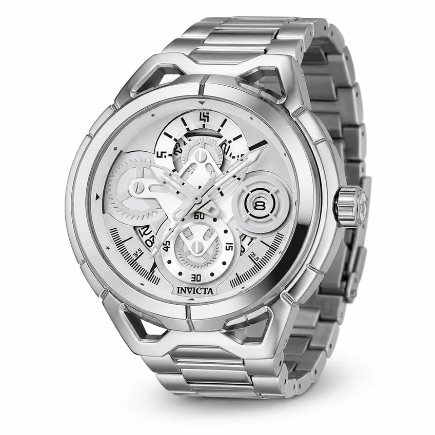 Invicta S1 Rally Syncor Men’s Quartz Watch – 44mm Silver (Model 79011)