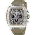 Activa Fury X Invicta Men’s Quartz Watch – 44.3mm Skeleton Dial Tan Strap (Model ACW2305-013)