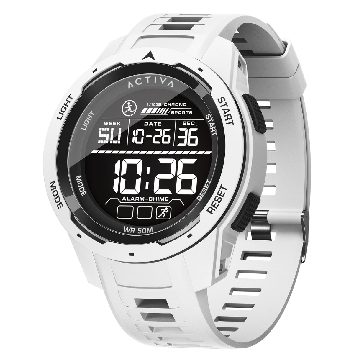 Activa Ranger X Terrain Invicta Digital Men’s Watch – 45mm White (Model ACW8105MC-002)