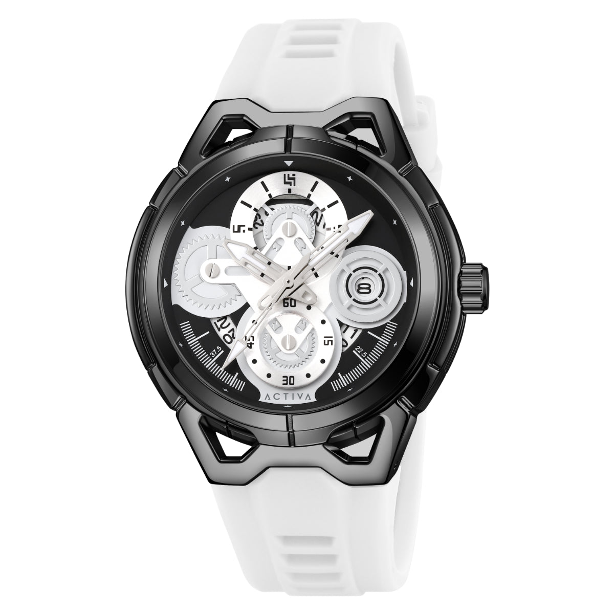 Activa Drift X Invicta Men’s Quartz Watch – 44mm White Strap (Model ACW9349-002)